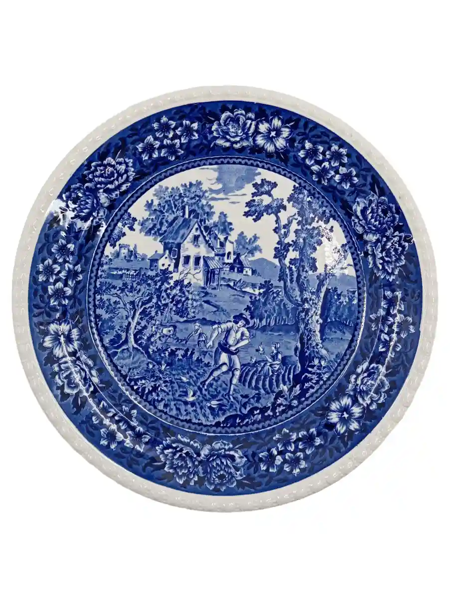 VILLEROY & BOCH Servierplatte Blau Porzellan Landschaften…