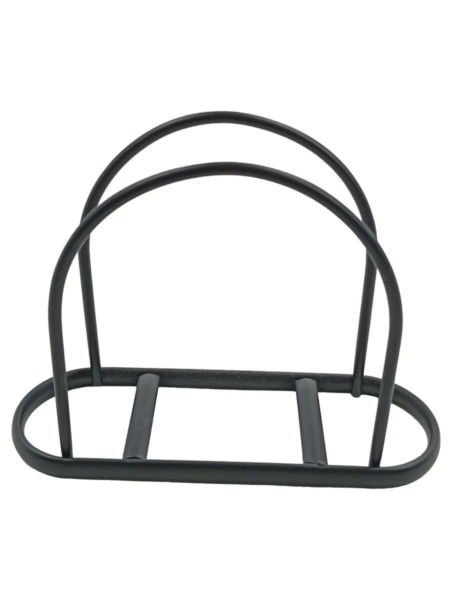 DEPOT Serviettenhalter 15x12cm Schwarz Metall Oval Uni…