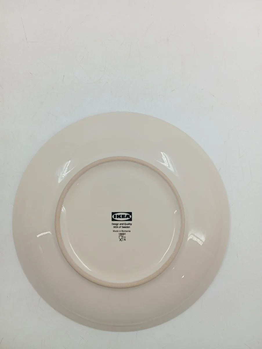 IKEA Speiseteller Beige Porzellan Uni Minimalistisch…