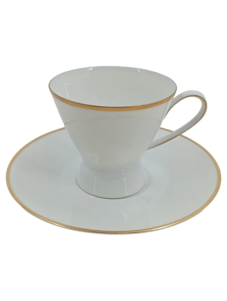 ROSENTHAL Tasse mit Untertasse Weiß Porzellan Uni…