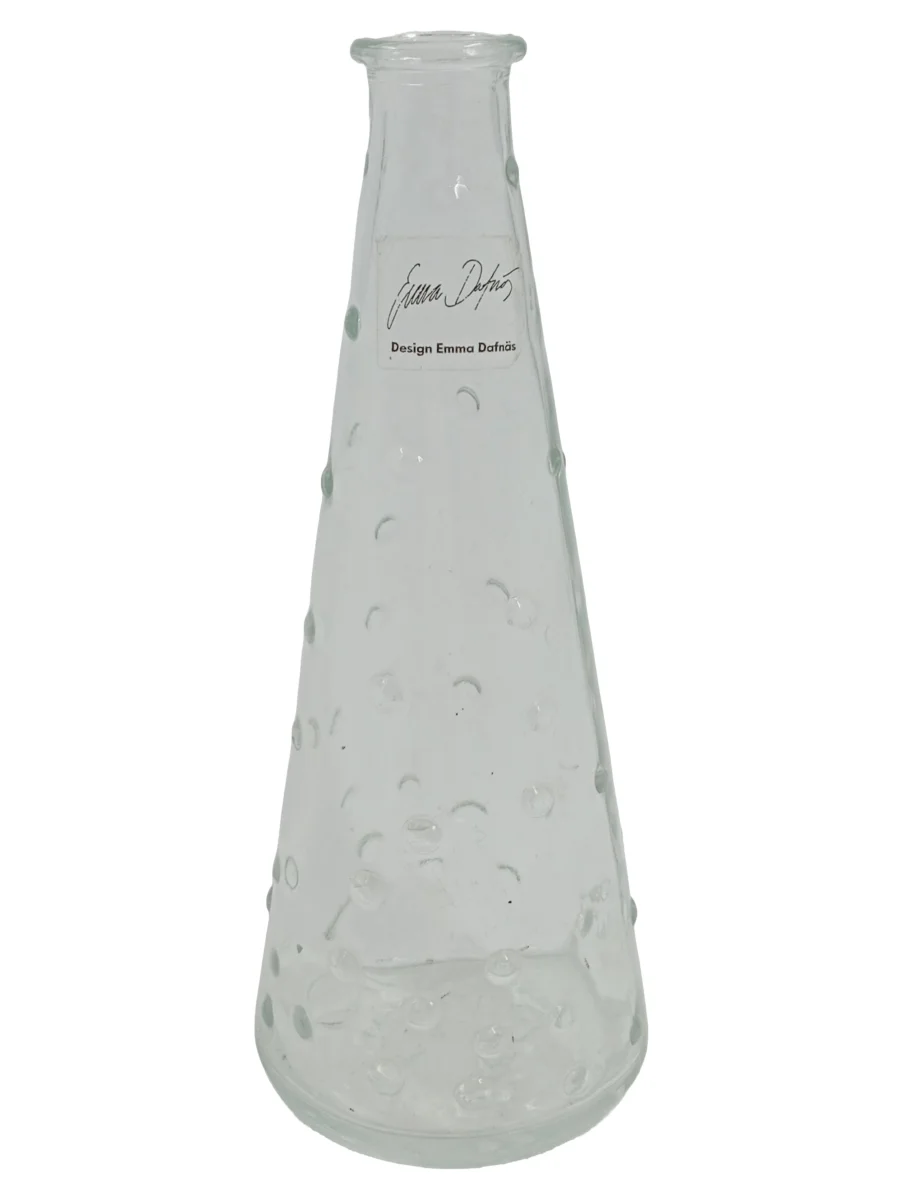 IKEA Vase Transparent Glas Flasche Abstrakt Modern 19 cm…