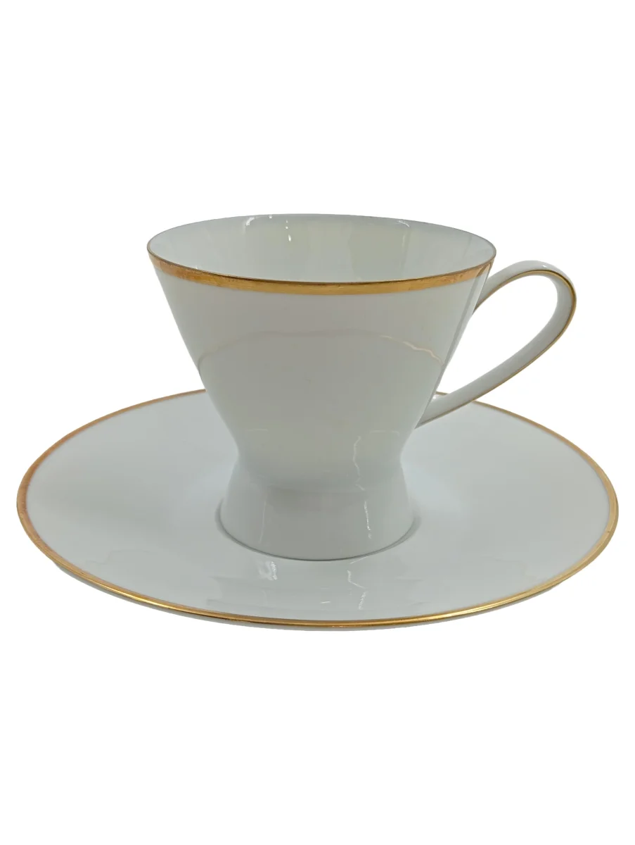 ROSENTHAL Tasse mit Untertasse Weiß Porzellan Uni…