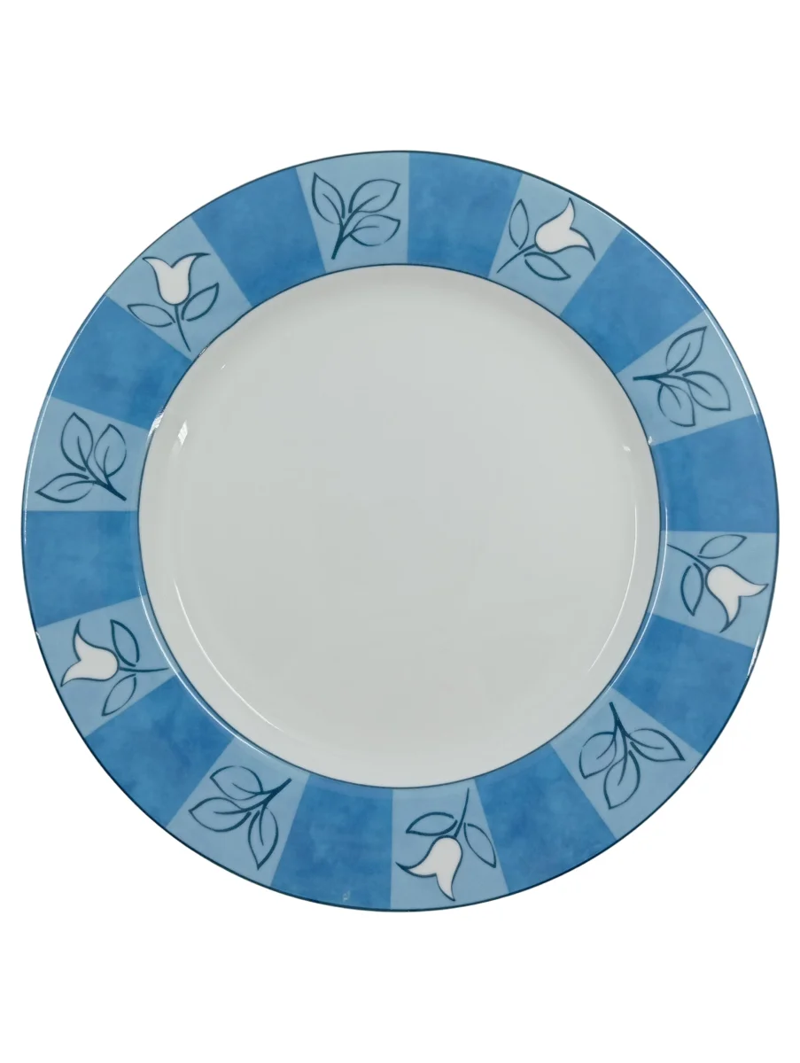 FLIRT BY R&B Speiseteller Blau Porzellan Blumen…