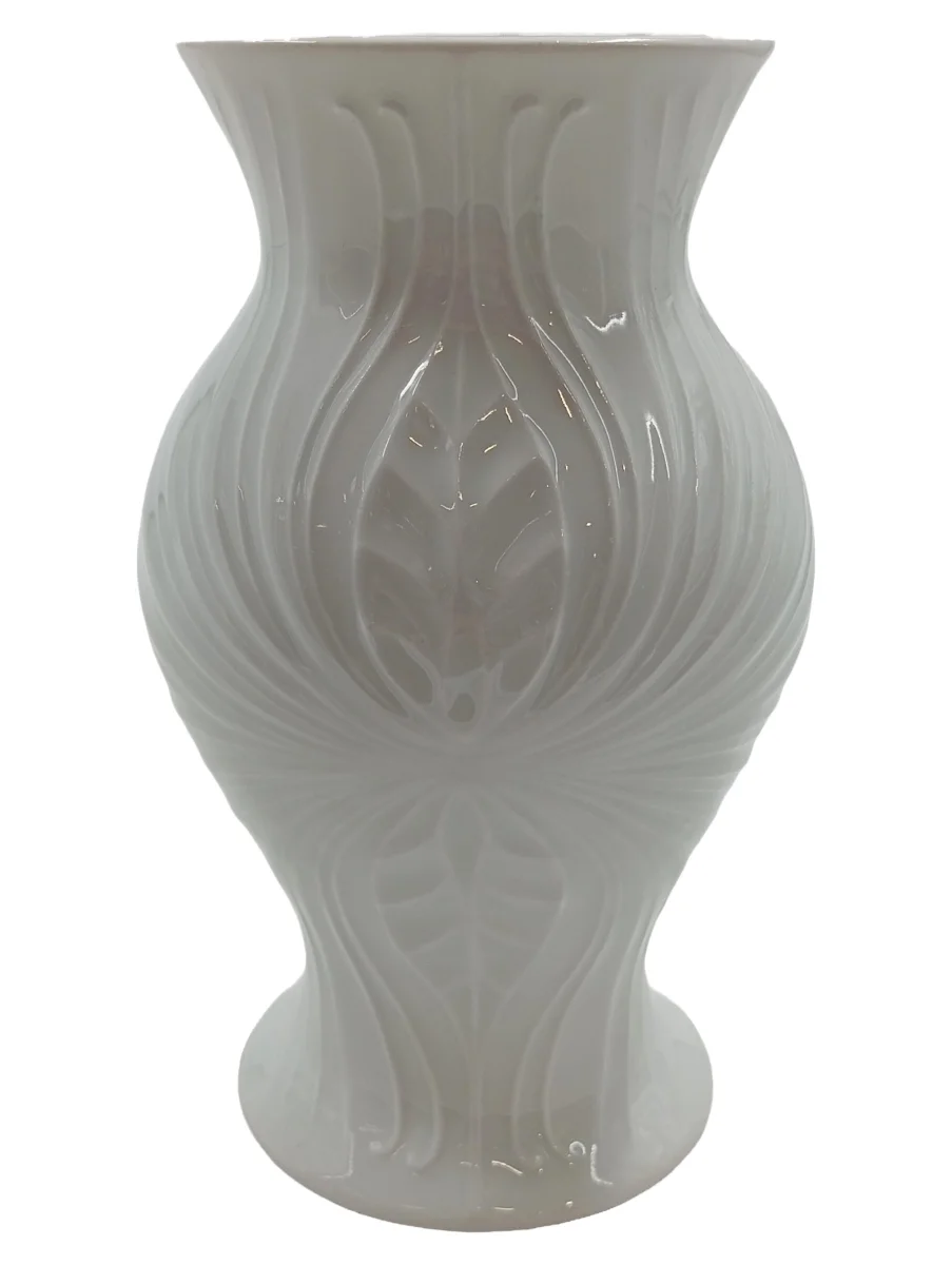 DEPOT Vase Beige Kunststoff Flaschenform Strukturmuster…