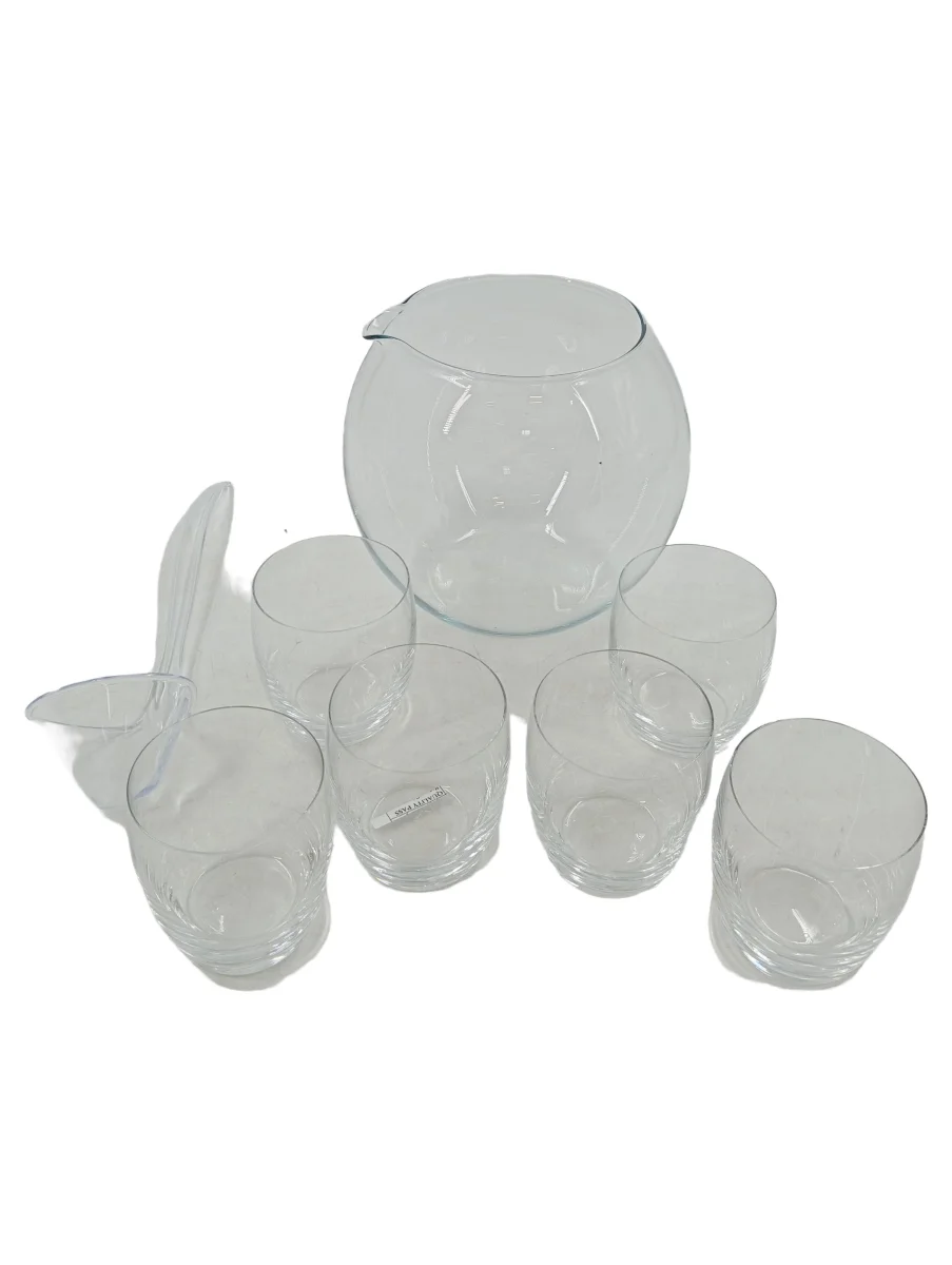 BOHEMIA CRISTAL Bowle-Set 8-teilig Transparent Glas Uni…