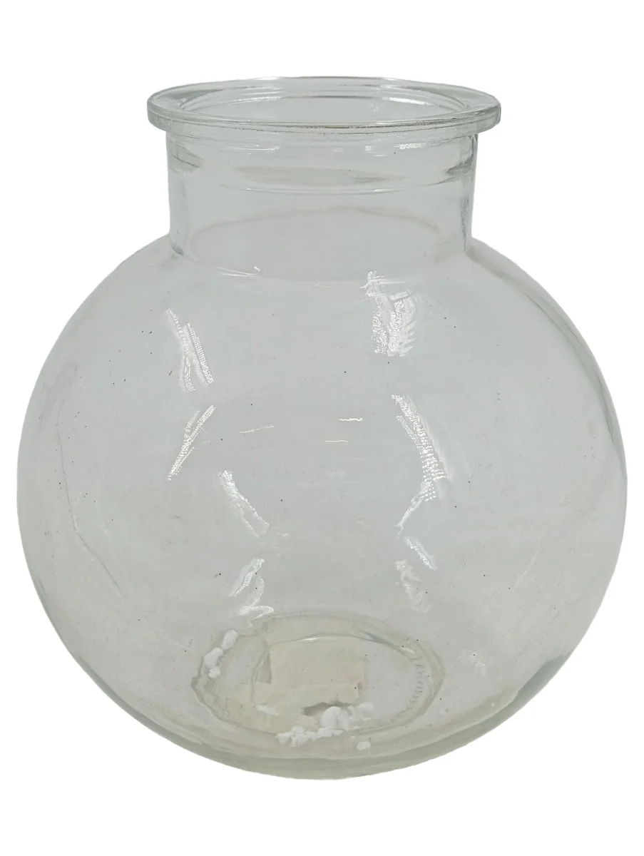 DEPOT Vase Transparent Glas kugelförmig Uni Modern 15 cm…