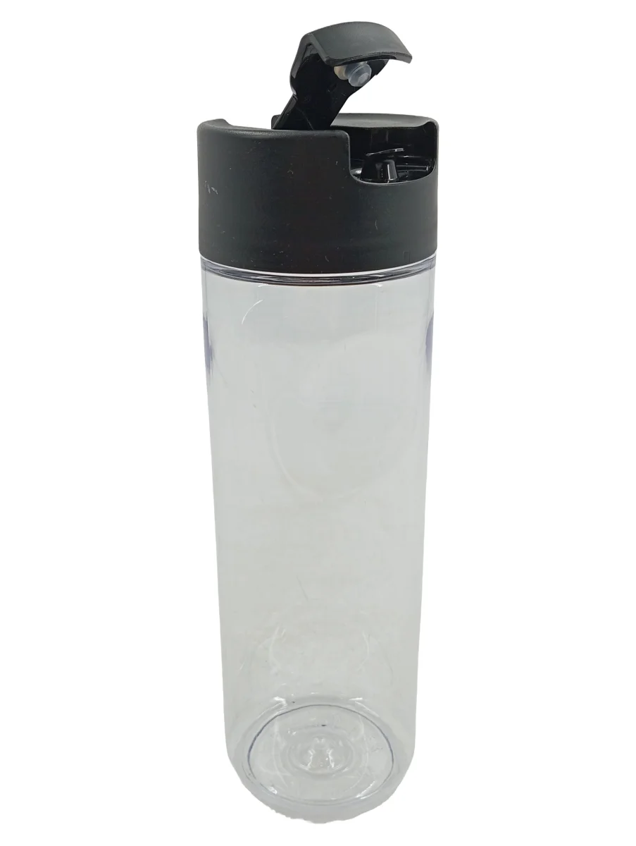 TUPPERWARE Trinkflasche 26cm schwarz Transparent…