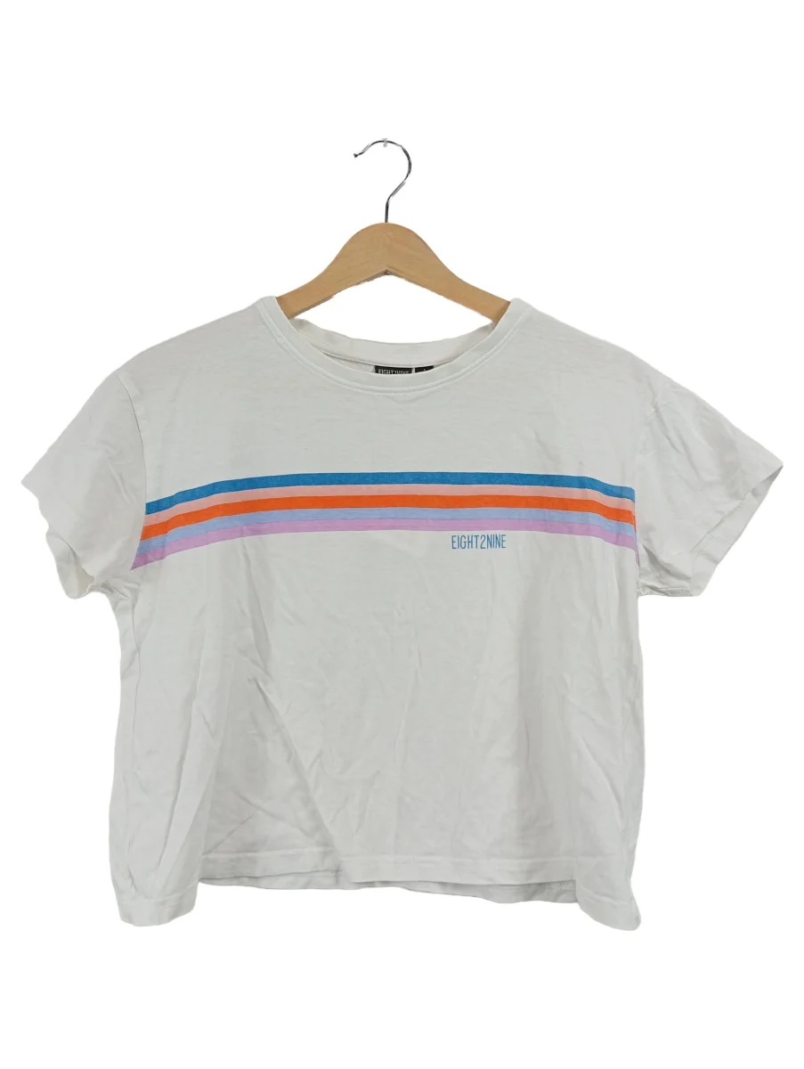 EIGHT2NINE T-Shirt Damen Weiß Gr. 38/M Baumwolle Gestreift…