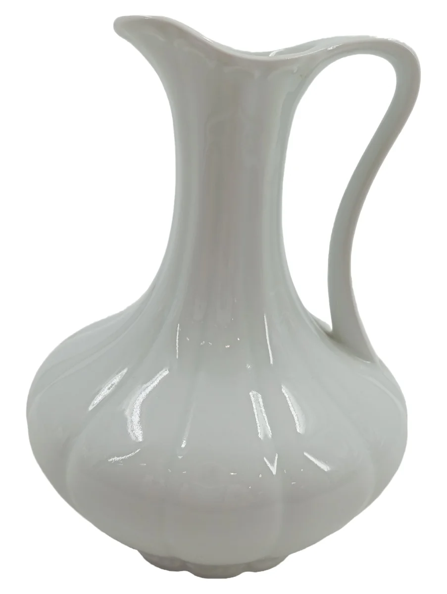 KPM BERLIN Vase Weiß Porzellan bauchig Uni Klassisch 18 cm…