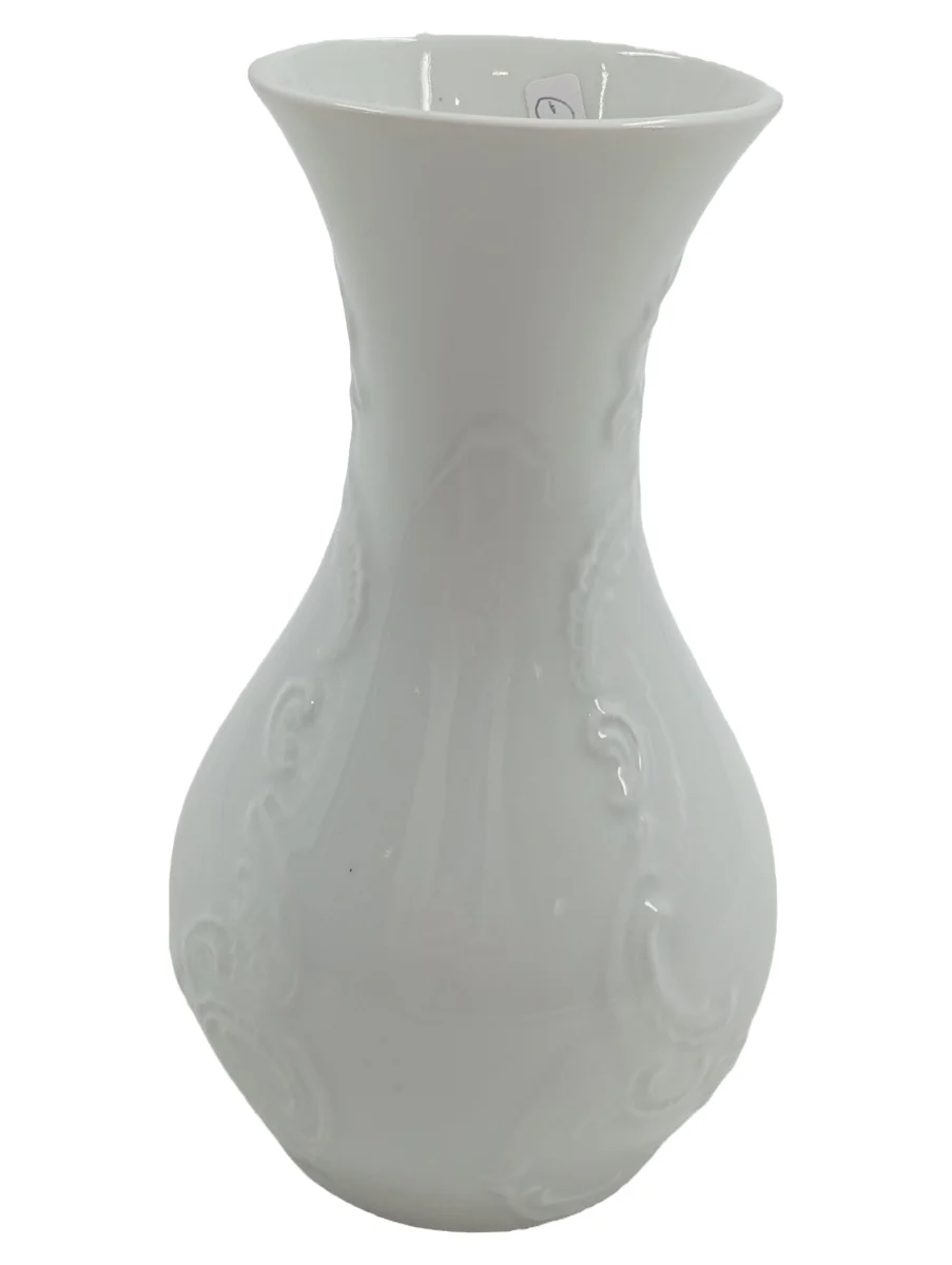 KPM BERLIN Vase Weiß Porzellan bauchig Blumen Blumenmuster…