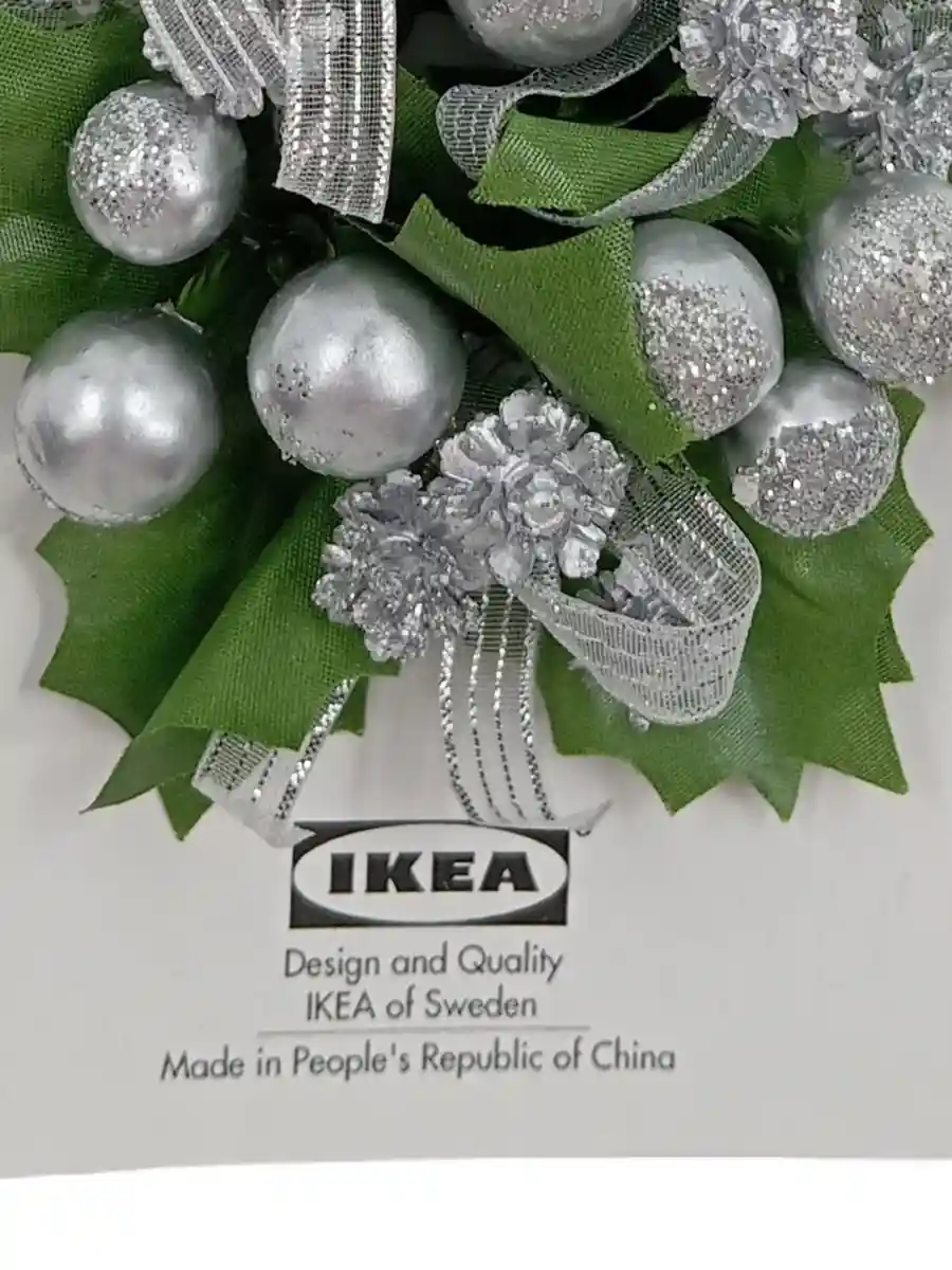 IKEA Weihnachtsdekoration Silber Kunststoff Schneeflocken…