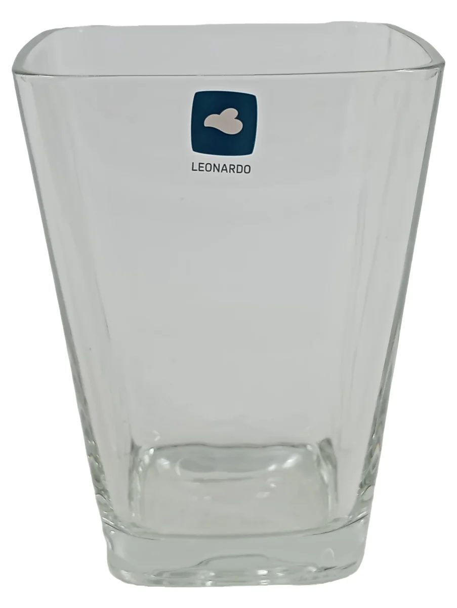 LEONARDO Vase Transparent Glas eckig Uni Modern 18 cm…