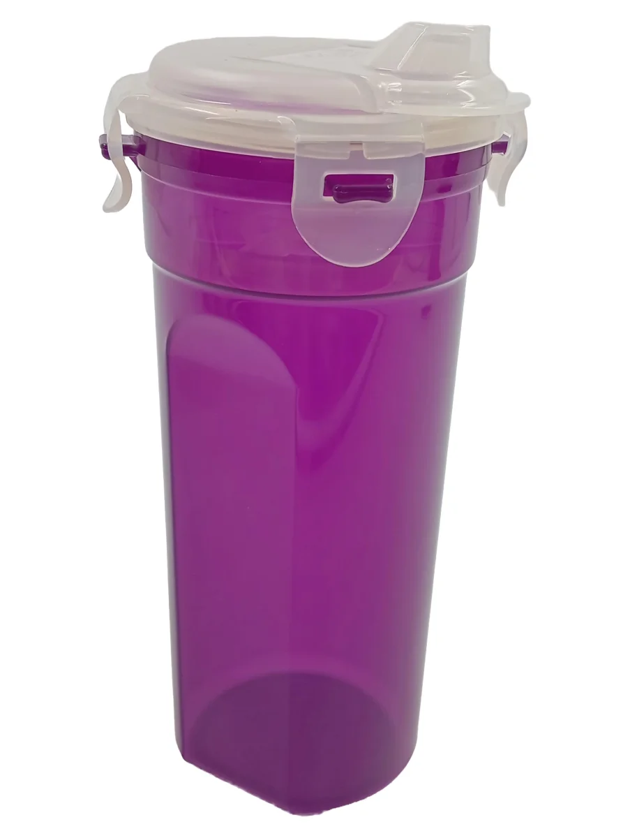 LOCKNLOCK Thermobecher to Go Trinkbecher Deckel 22cm Lila…