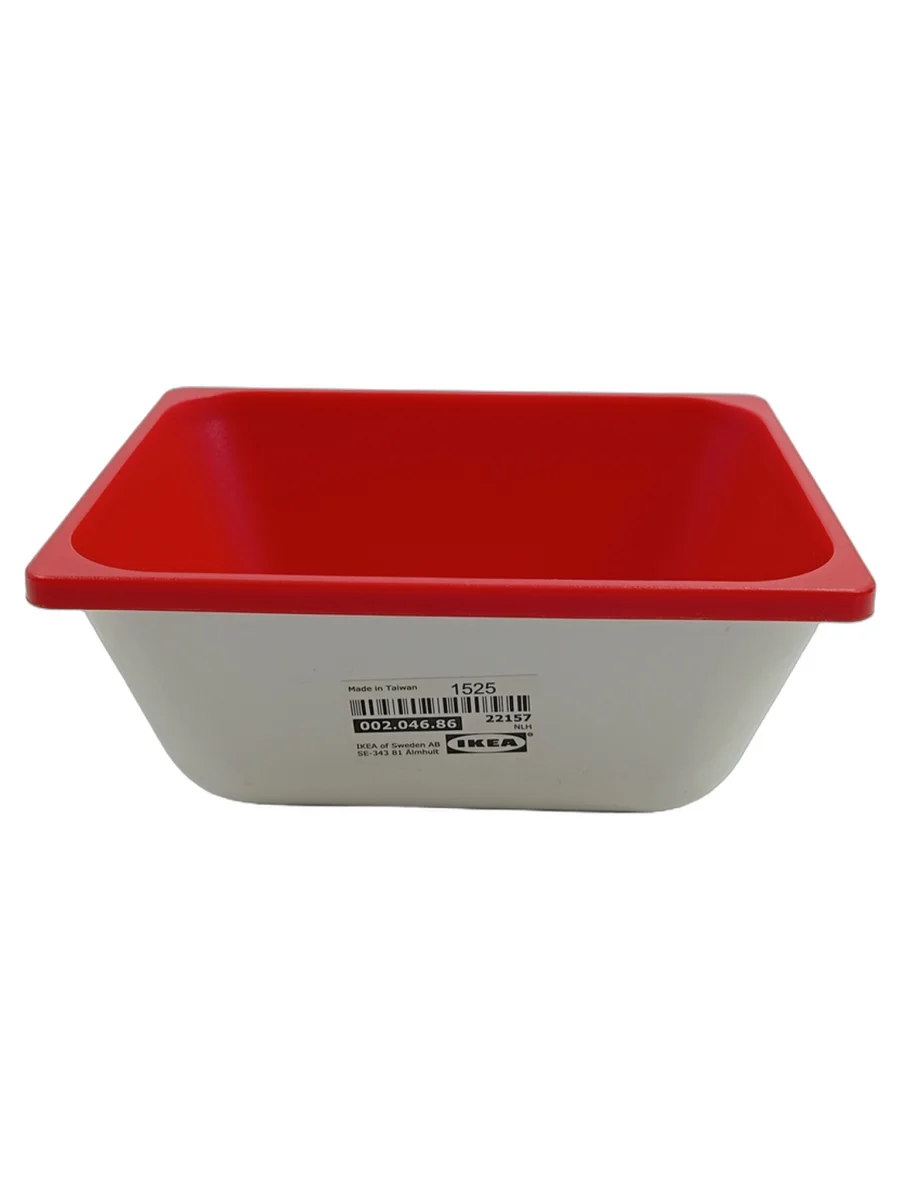 IKEA Servierschüssel Rot Kunststoff Uni Casual Alltag 12…