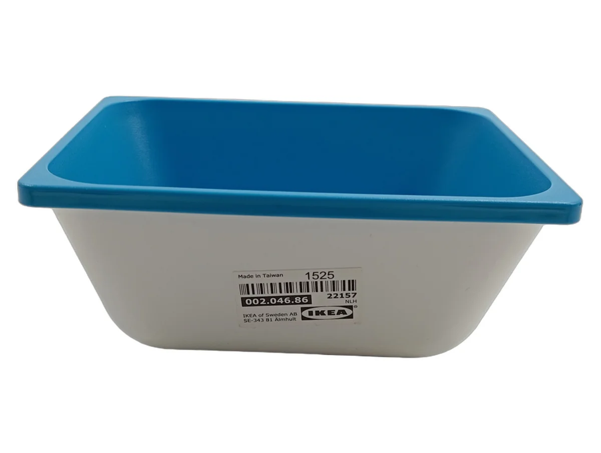 IKEA Dekoschale Schüssel Weiß 12x5 Aufbewahrung Blau…