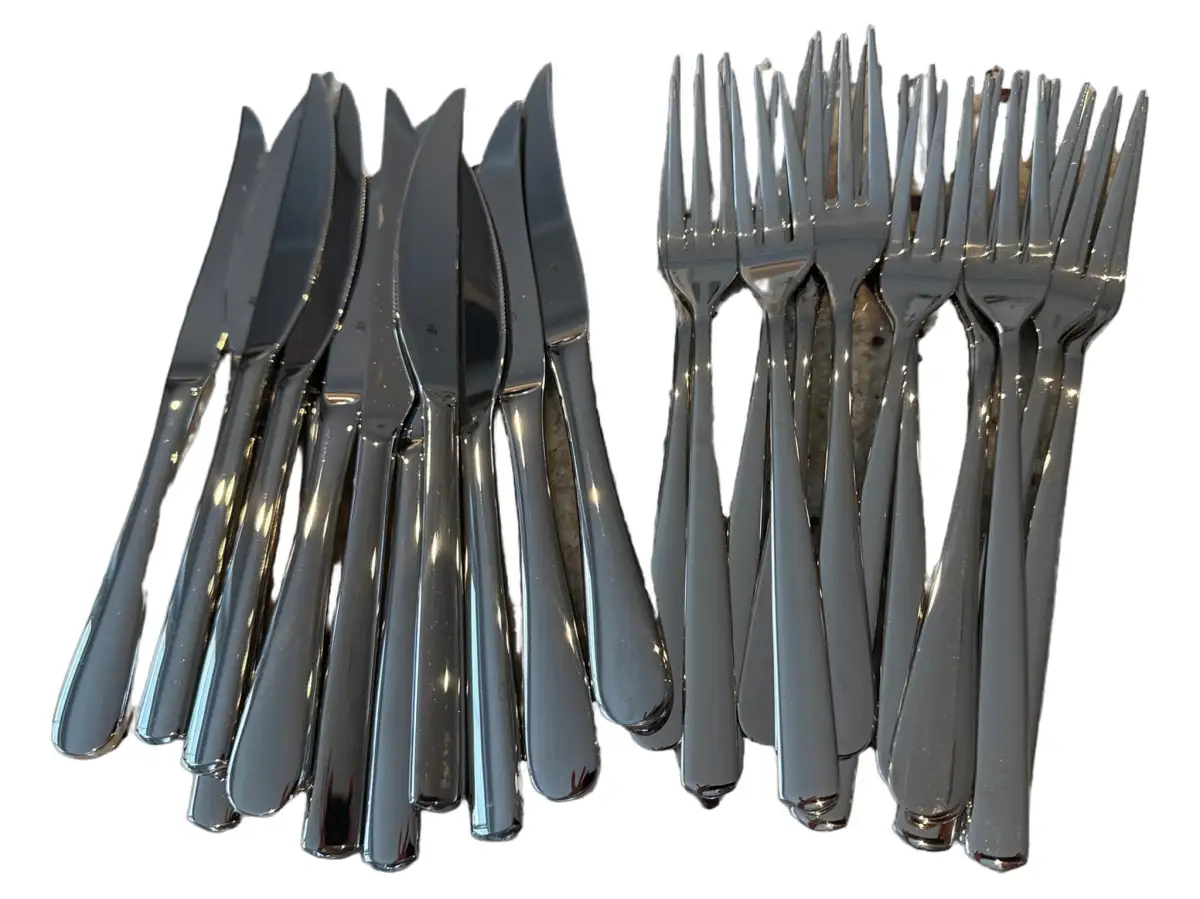 WMF Besteckset Silber Edelstahl Uni Modern Festlich 24 Teile
