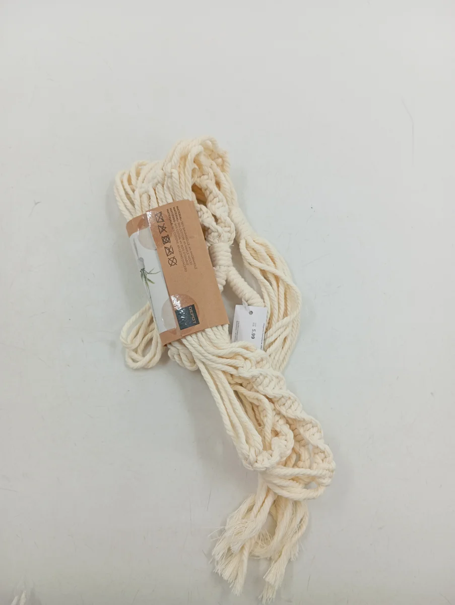 DEPOT Blumenampel Makramee Häkelampel Boho Beige Baumwolle…