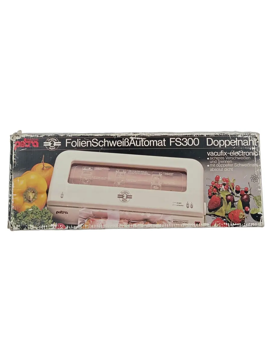 PETRA Vakuumierer Folienschweißgerät Doppeltnaht FS 300 Weiß
