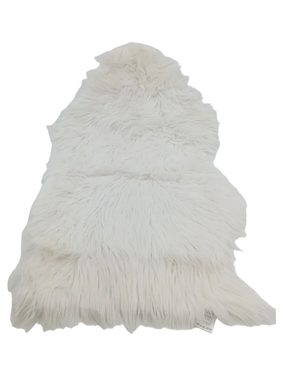 DEPOT Teppich Felloptik Hochflor flauschig Dekofell Weiß…