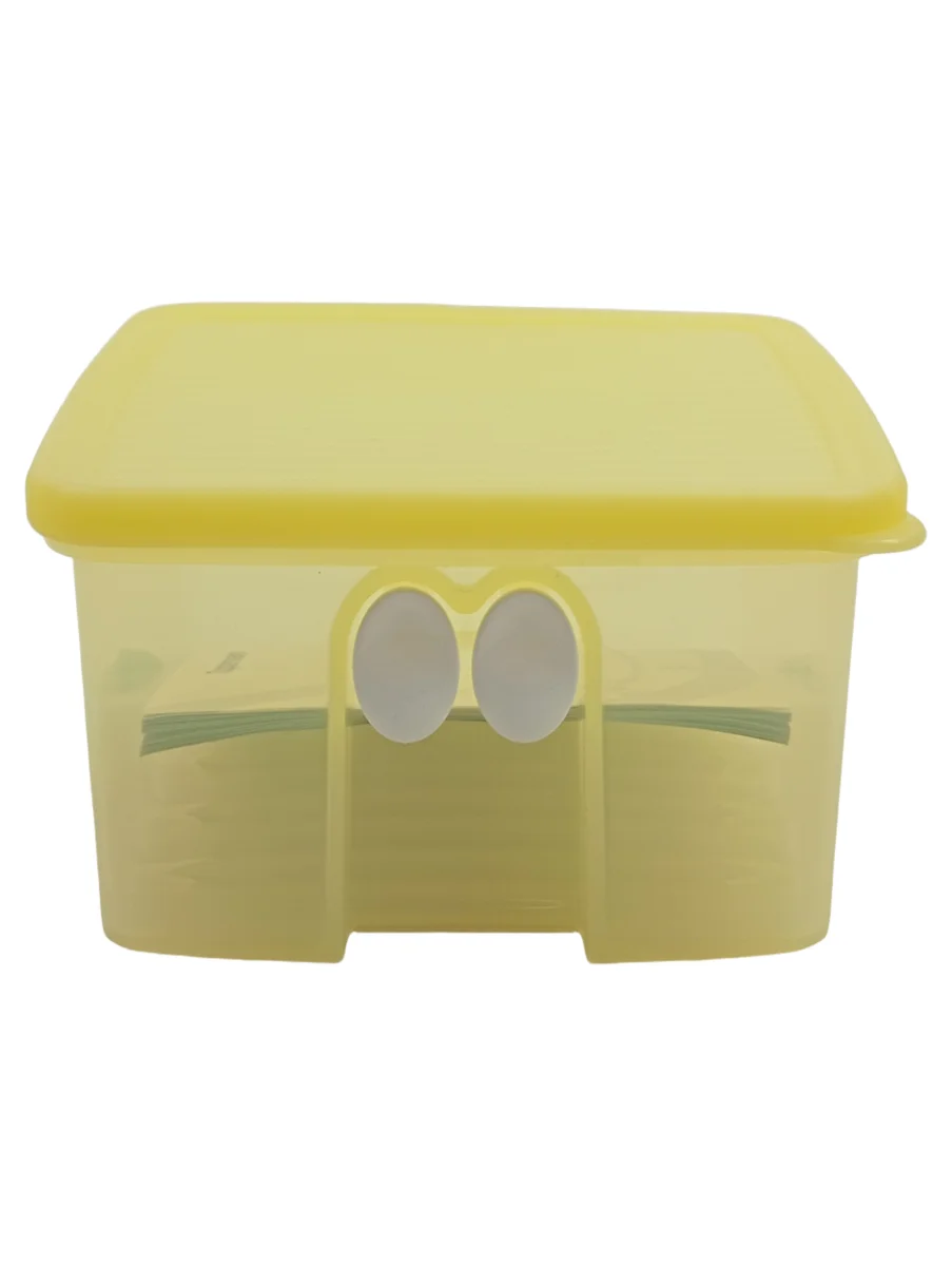 TUPPERWARE Aufbewahrungsbox 14x14x9 Gelb Kunststoff…