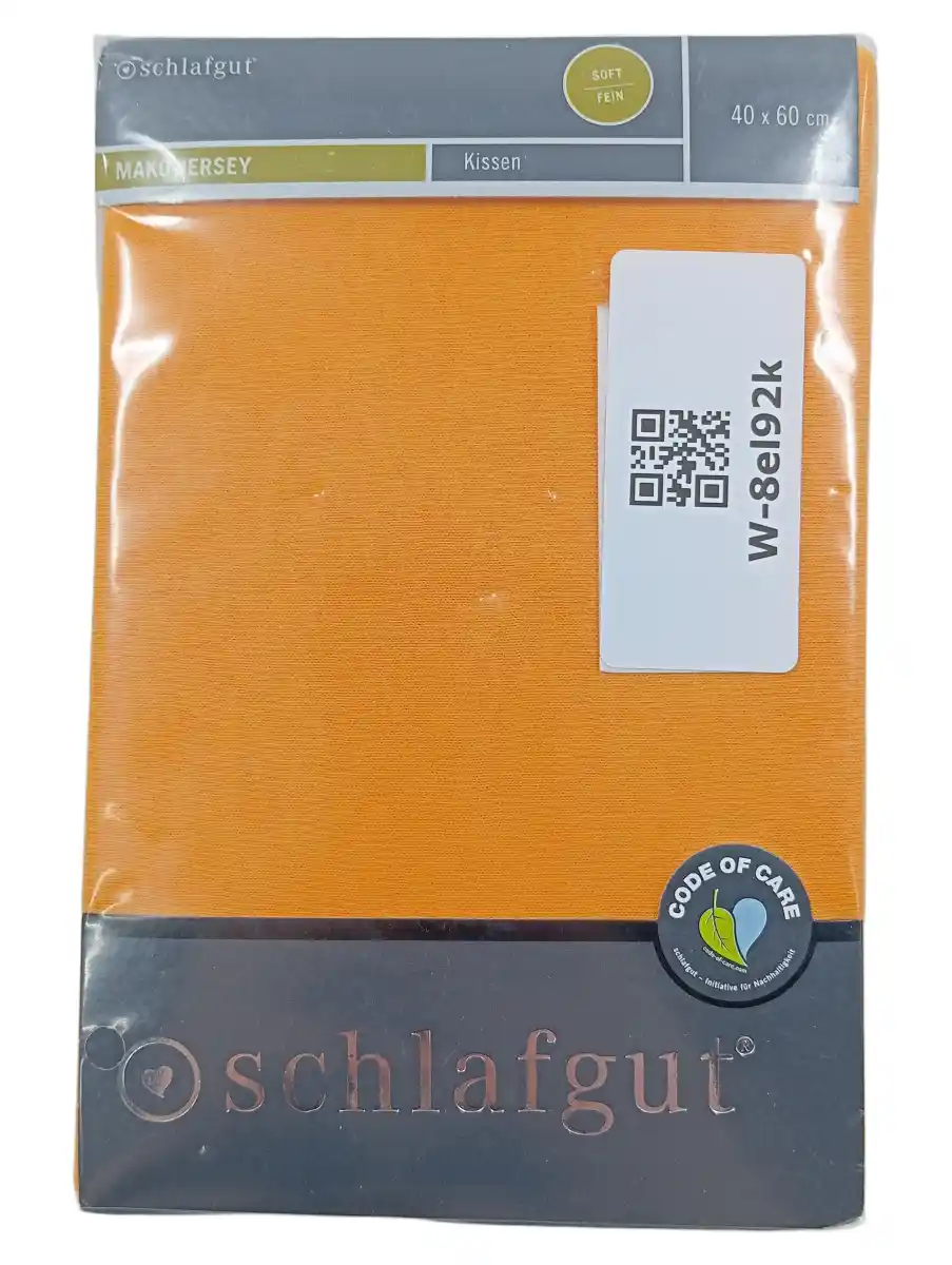 SCHLAFGUT Kopfkissenbezug Mako-Jersey 40x60 Orange…