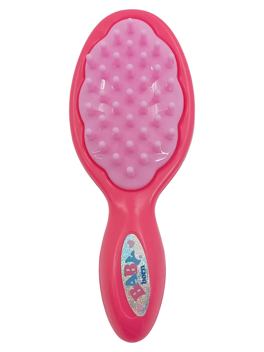Puppenzubehör Haarbürste pink Basic