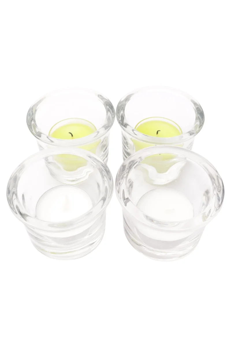 MONTANA Teelichthalter Glas Transparent 4er Set Modern…