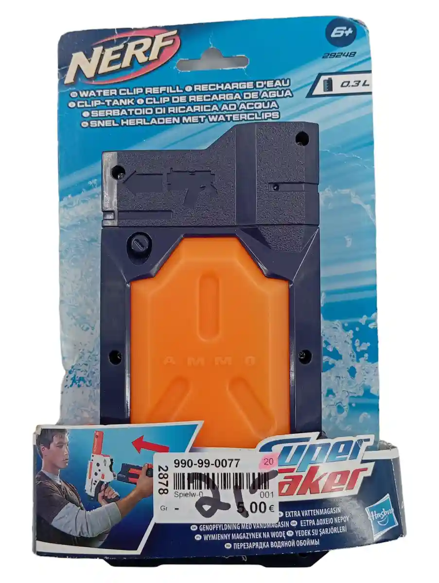 Wasserspielzeug 16cm Mehrfarbig Super Soaker Water Clip Refill ab 6 Jahre