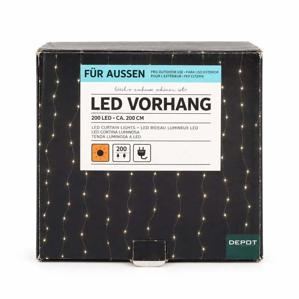 DEPOT Lichterkette Ring LEDs Leuchtobjekt Leuchtkranz…