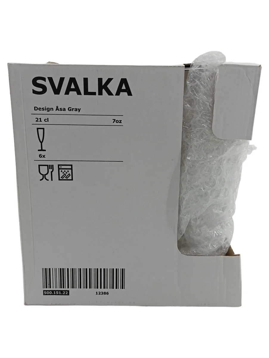 IKEA Sektglas SVALKA Transparent Uni Klassisch Festlich…