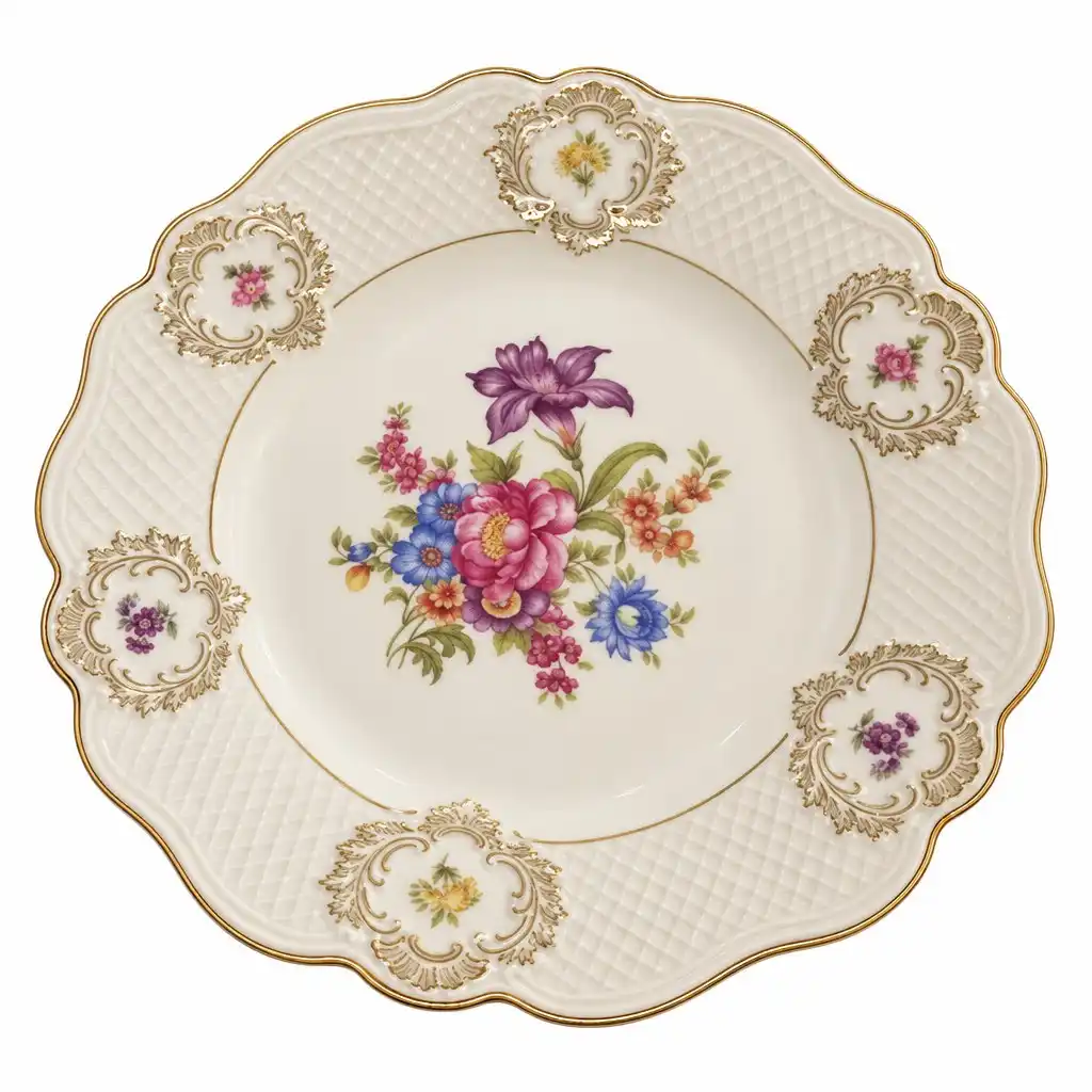 WINTERLING Sammelteller Weiß Porzellan Blumen Blumenmuster…