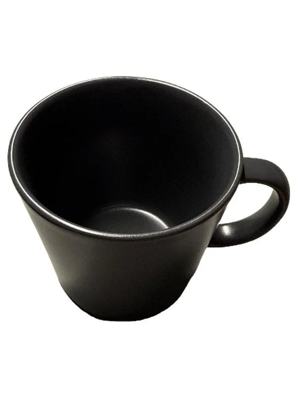 IKEA Kaffeebecher Schwarz Keramik Uni Minimalistisch 1 Teile