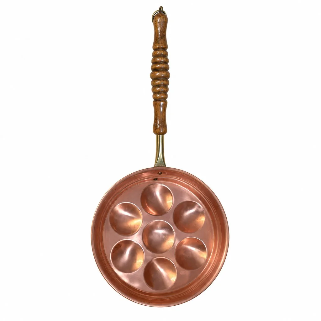 WMF Wandteller Wand-Schmuckpfanne Orange Kupfer rund Uni…