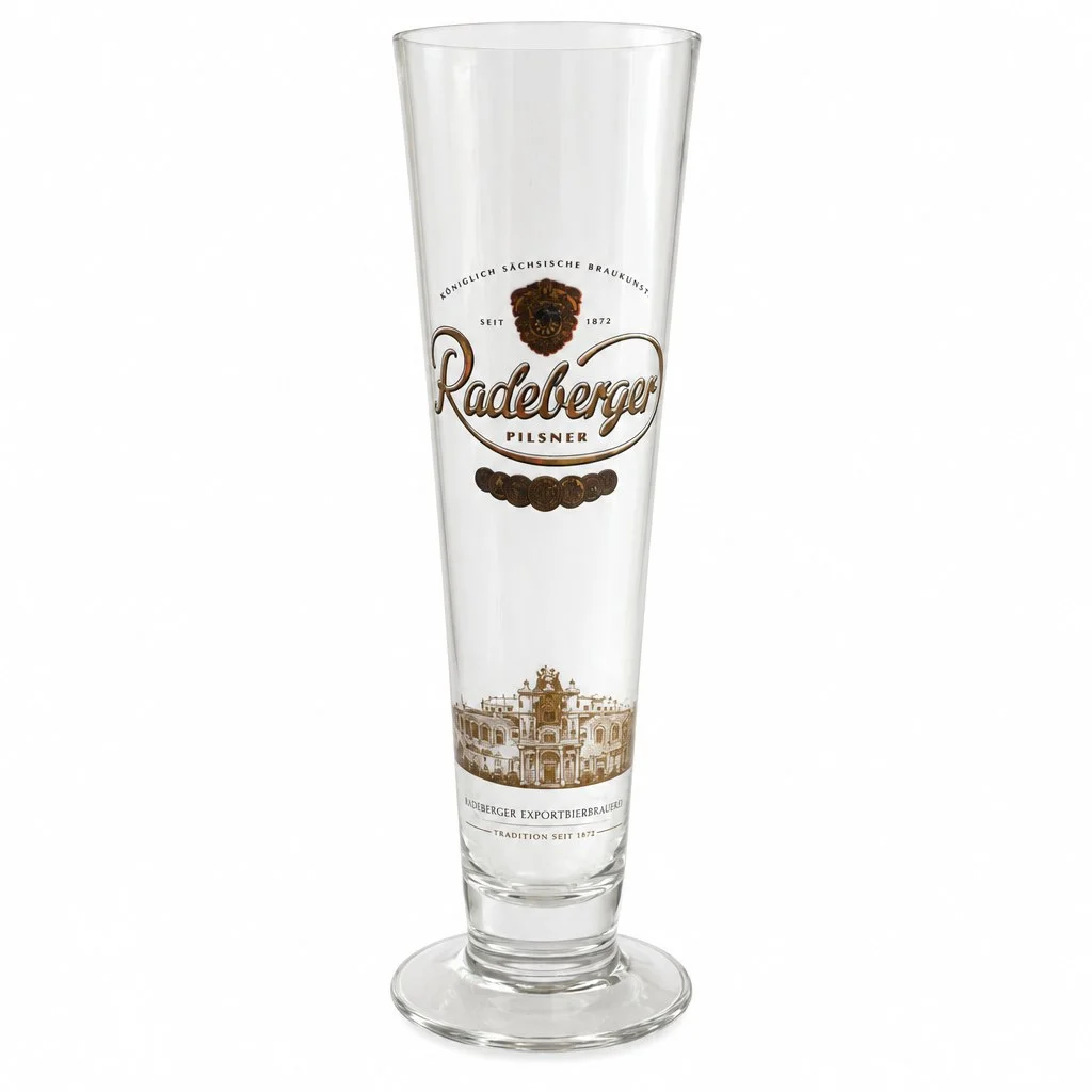 RADEBERGER Bierglas Transparent Logo Logo-Print Schriftzug…