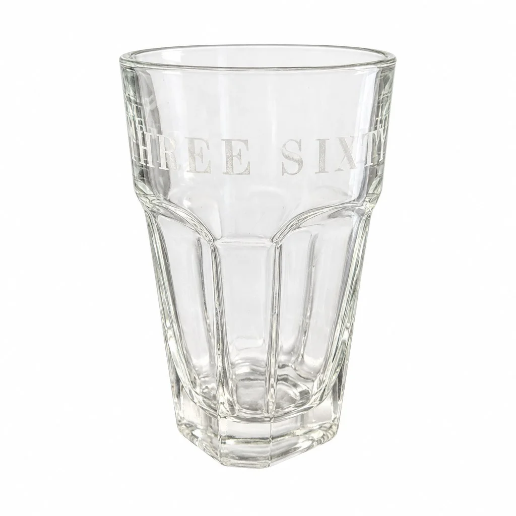 DEPOT Trinkbecher Transparent Glas Strukturmuster Modern…