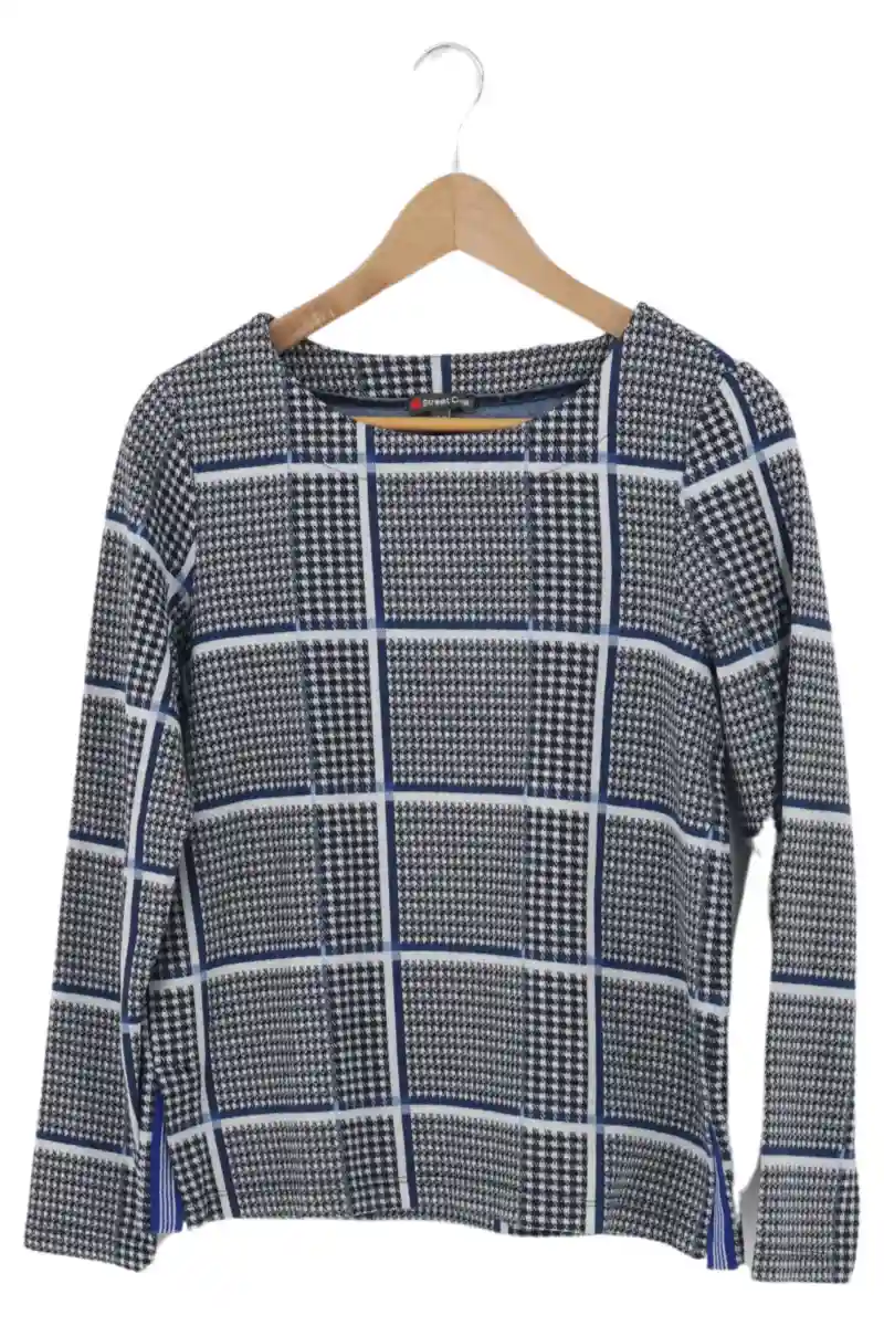 Damen Pullover Gr. 36/S Mehrfarbig Kariert Klassisch Langarm