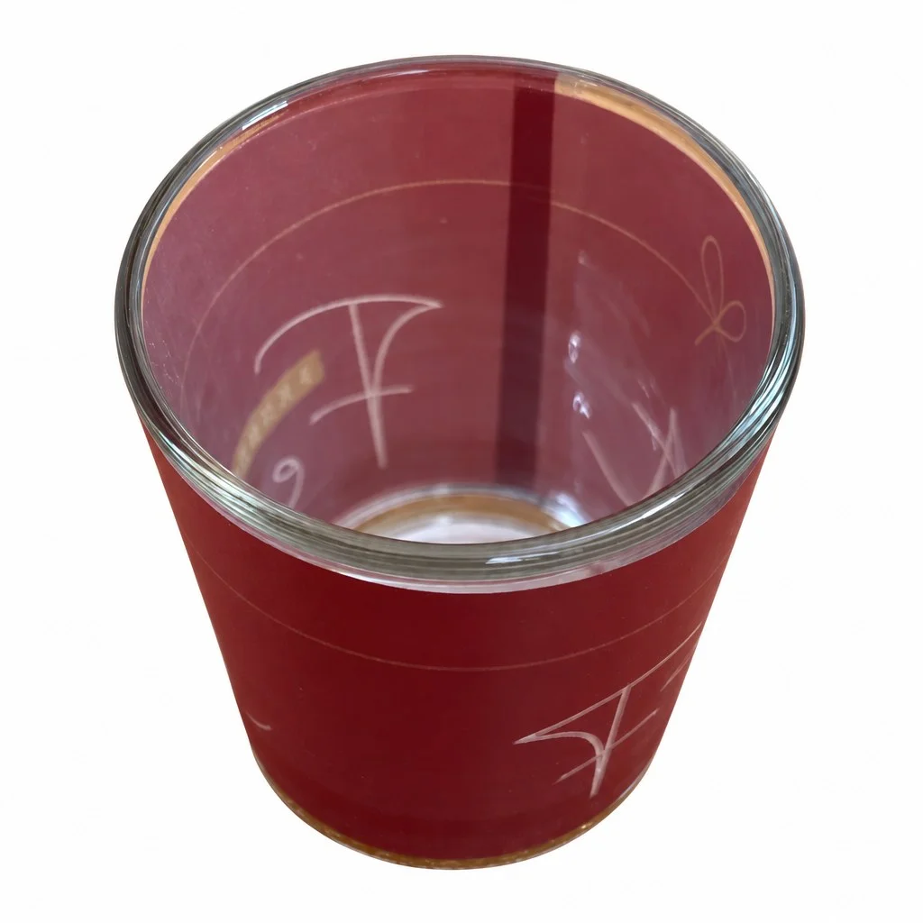 EIN LICHT FÜR DICH Teelichthalter Rot Glas Zylinder…