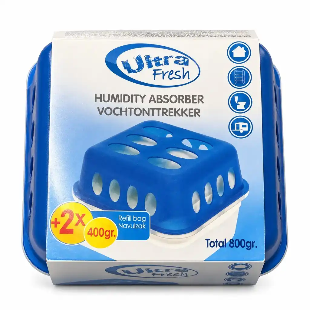 Luftentfeuchter Ultra-Fresh Feuchtigkeitsabsorber 800g…