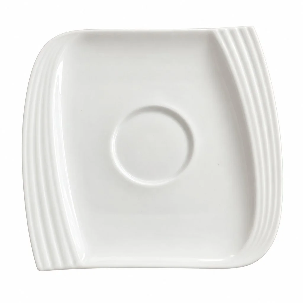 Unterteller Weiß Porzellan Uni Elegant 14.5 cm…