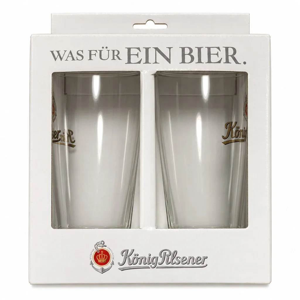 KÖNIG PILSENER Bierglas 0,3-l Willibecher Transparent…