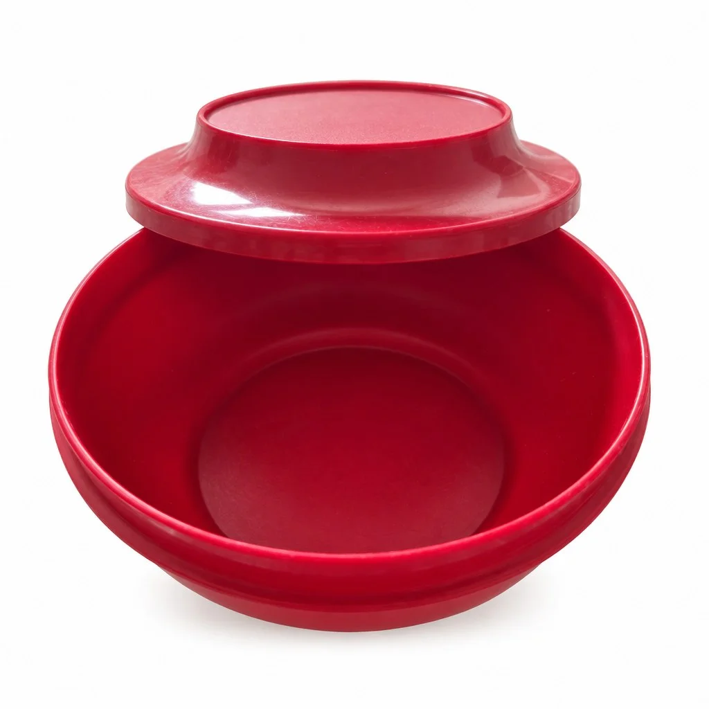 TUPPERWARE Vorratsdose Schüssel Deckel Made 1995-9 Rot…