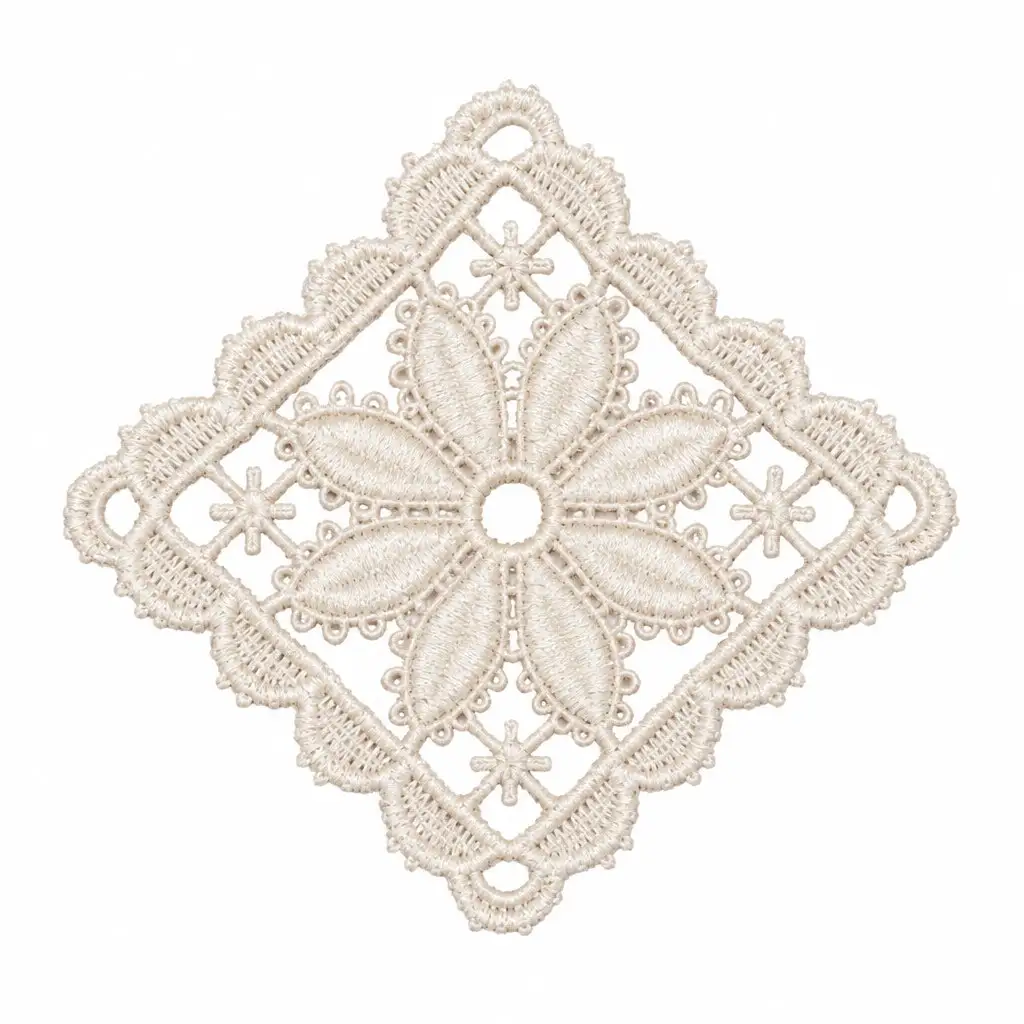Untersetzer Beige Baumwolle quadratisch Blume Florales…