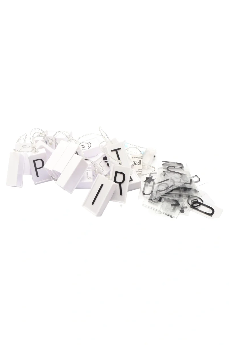 DEPOT Lichterkette Buchstaben DIY Weiß Skandinavisch 220cm…