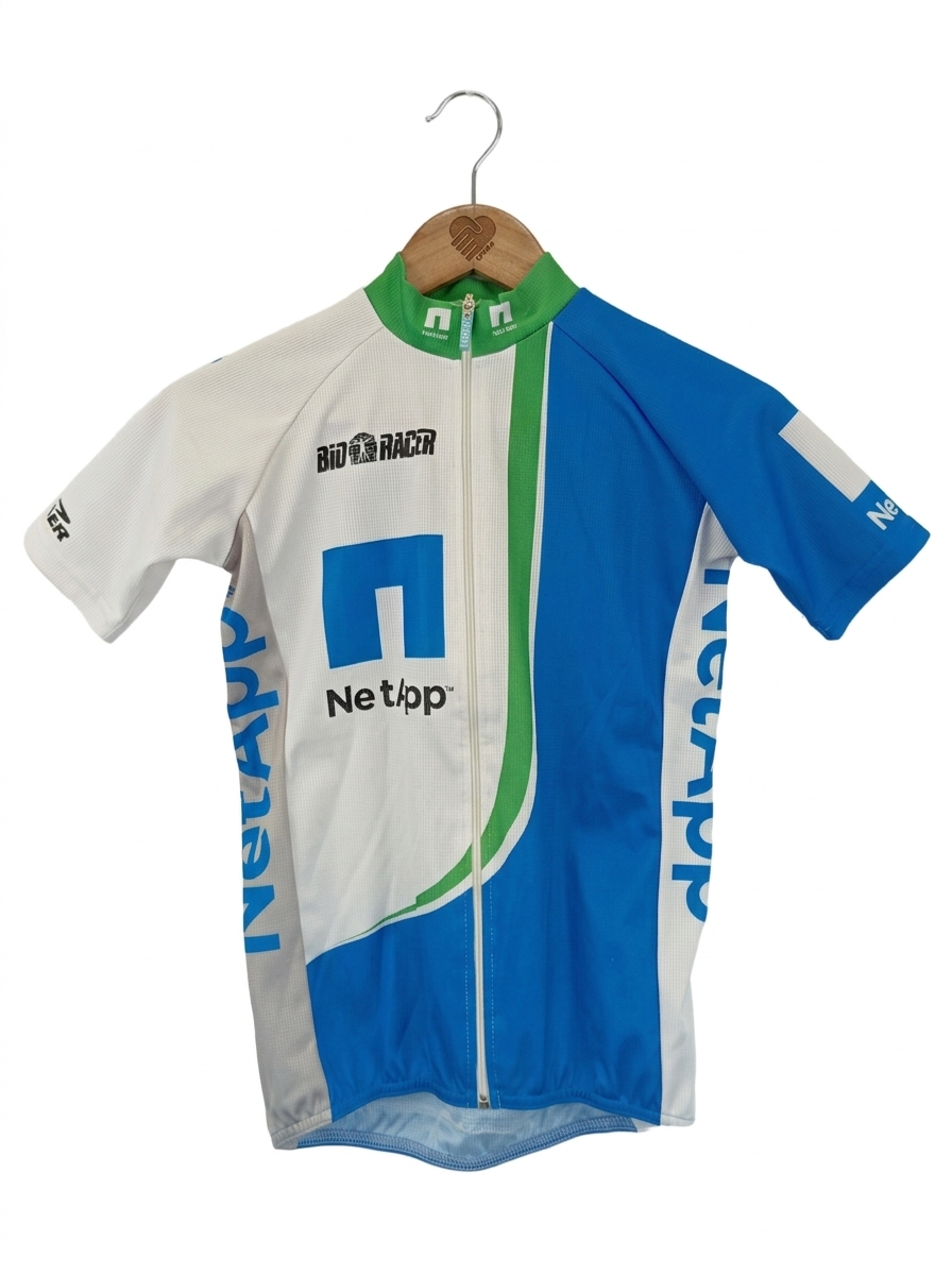BIORACER Kinder Radtrikot Gr. 164 Blau Sportlich Fahrrad Trikot 1