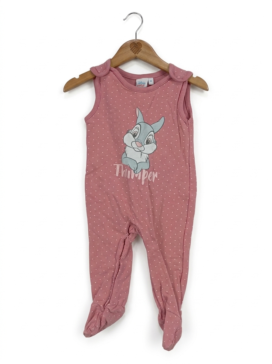 Disney Baby Strampler Thumper Klopfer Gr. 68 Rosa Punkte Mädchen 1