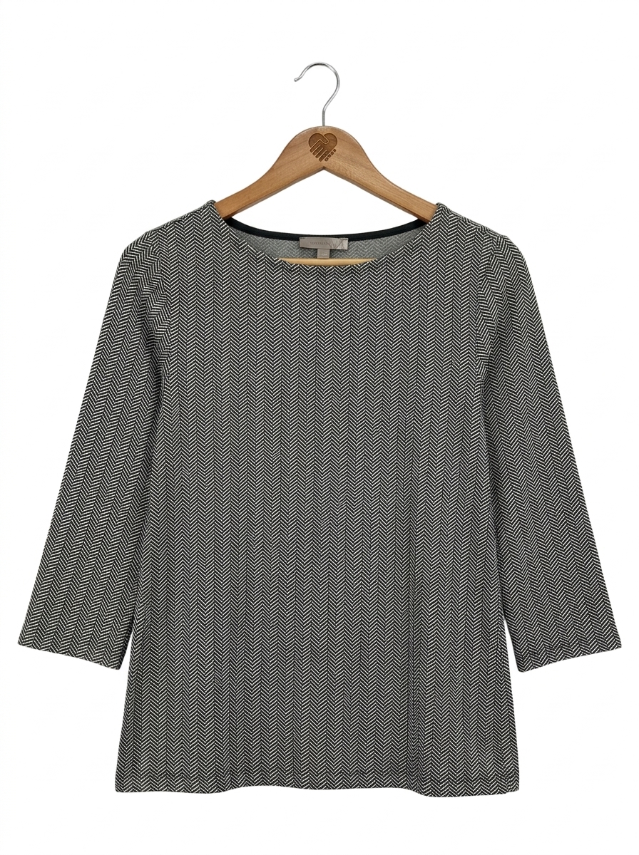 Carnaby Damen Langarmshirt Gr. 36/S Fischgrätenmuster Mehrfarbig Casual 1