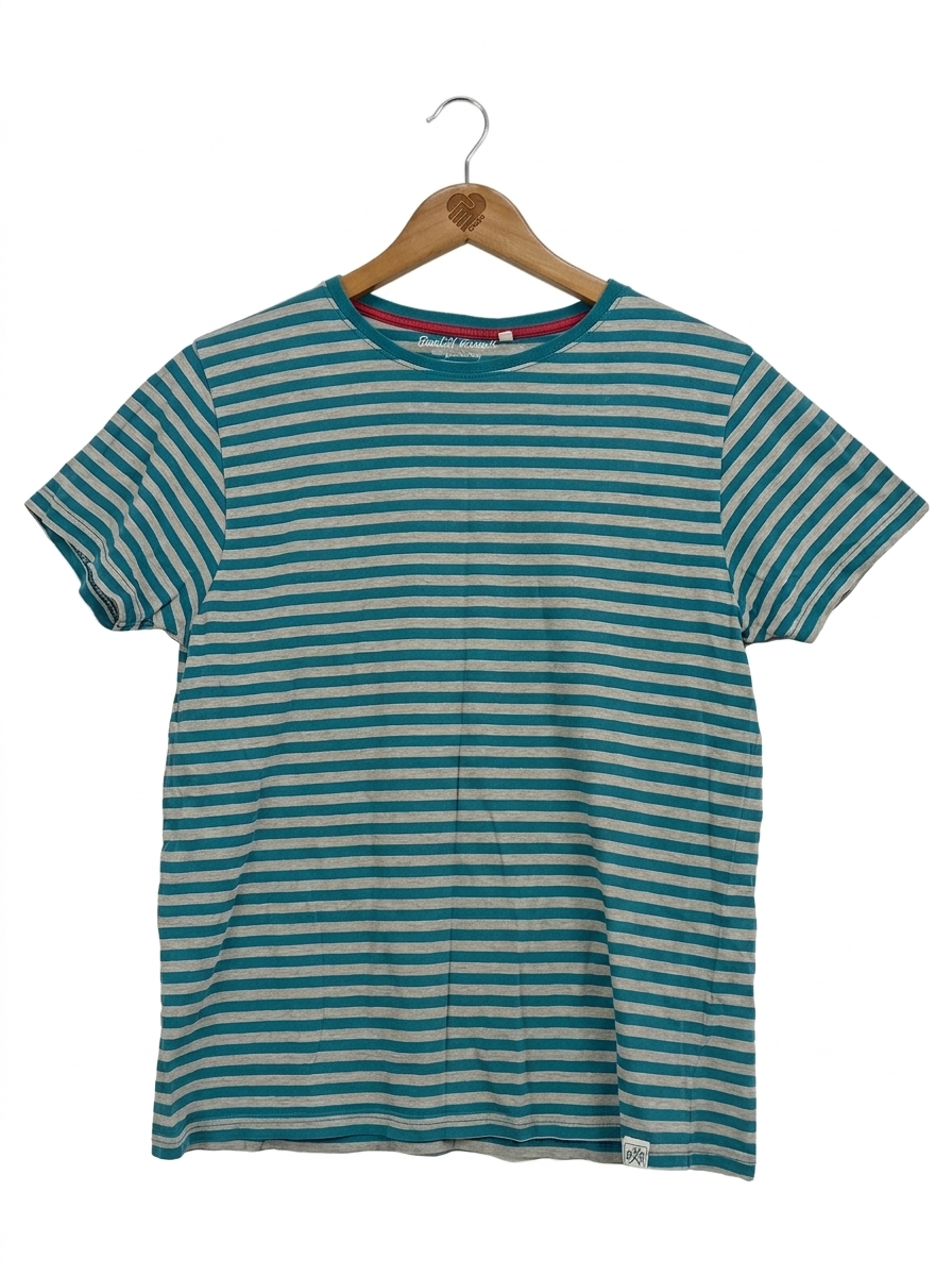Band of Rascals Kinder T-Shirt Gr. 164 Petrol Gestreift Bio-Baumwolle 1